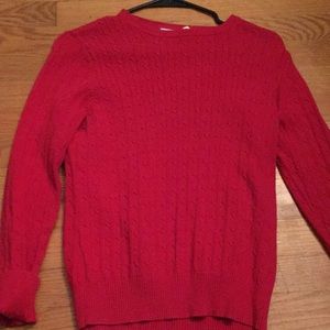 I am selling a size small Kim Rogers red sweater